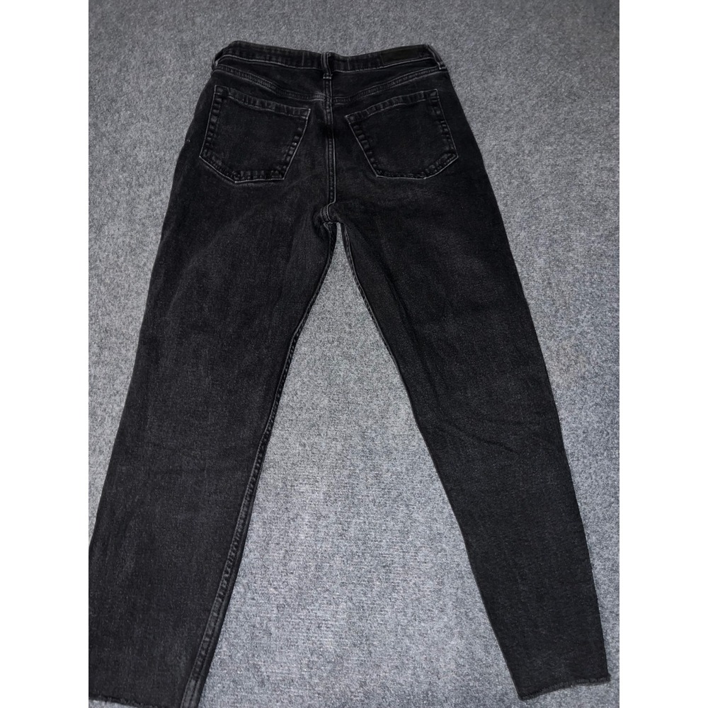 Hollister Ultra High-Rise Mom Jeans Black Vintage Stretch Size 5R W27 L27 - Picture 6 of 7